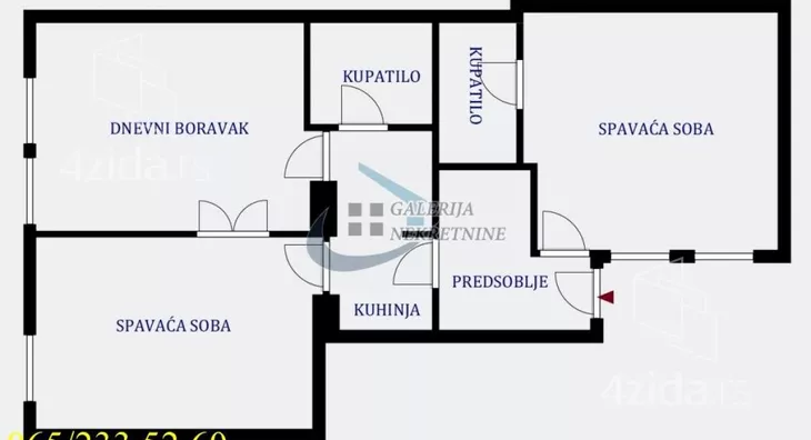 Trosoban stan | 4zida