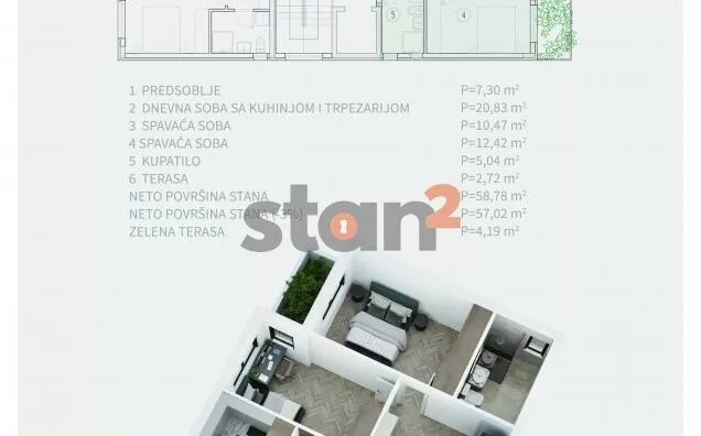 Dvoiposoban stan | 4zida
