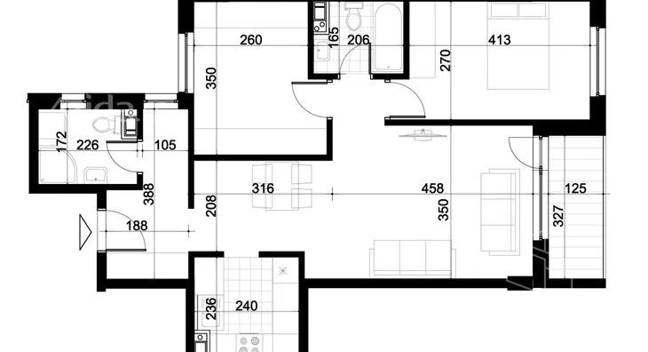 Dvoiposoban stan | 4zida