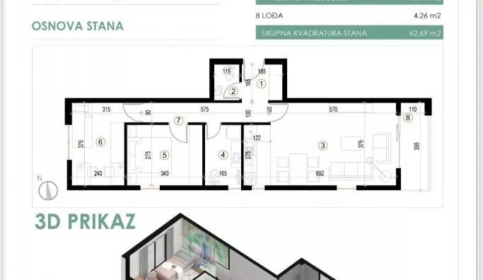 Trosoban stan | 4zida