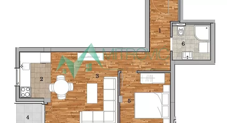 Dvosoban stan | 4zida