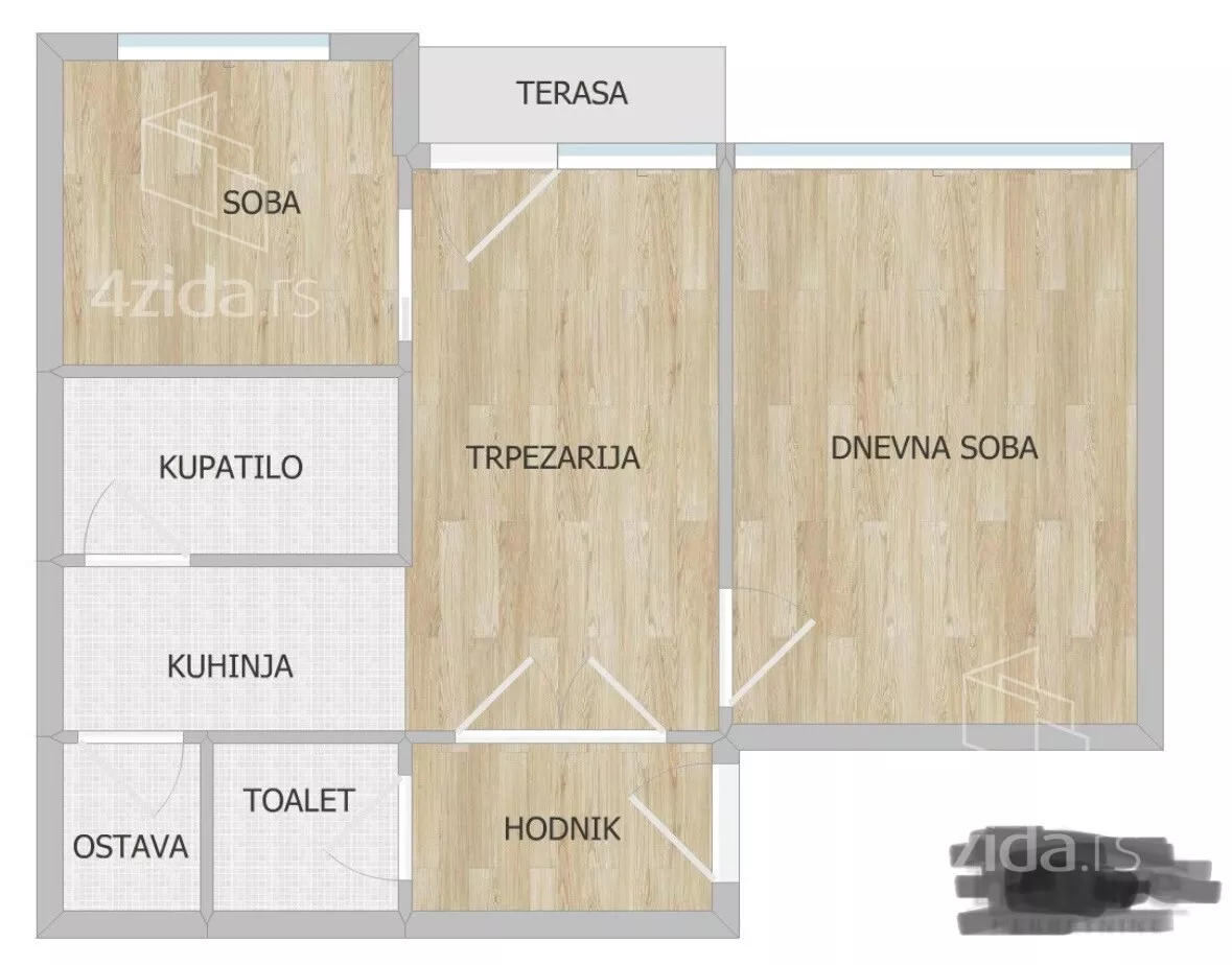 Dvosoban stan | 4zida