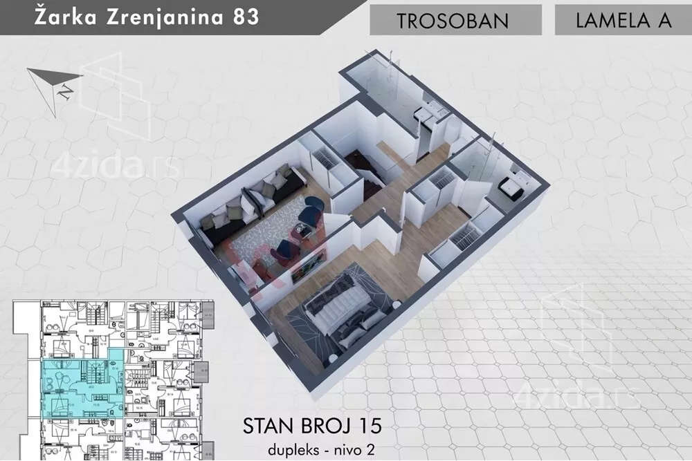 Trosoban stan | 4zida