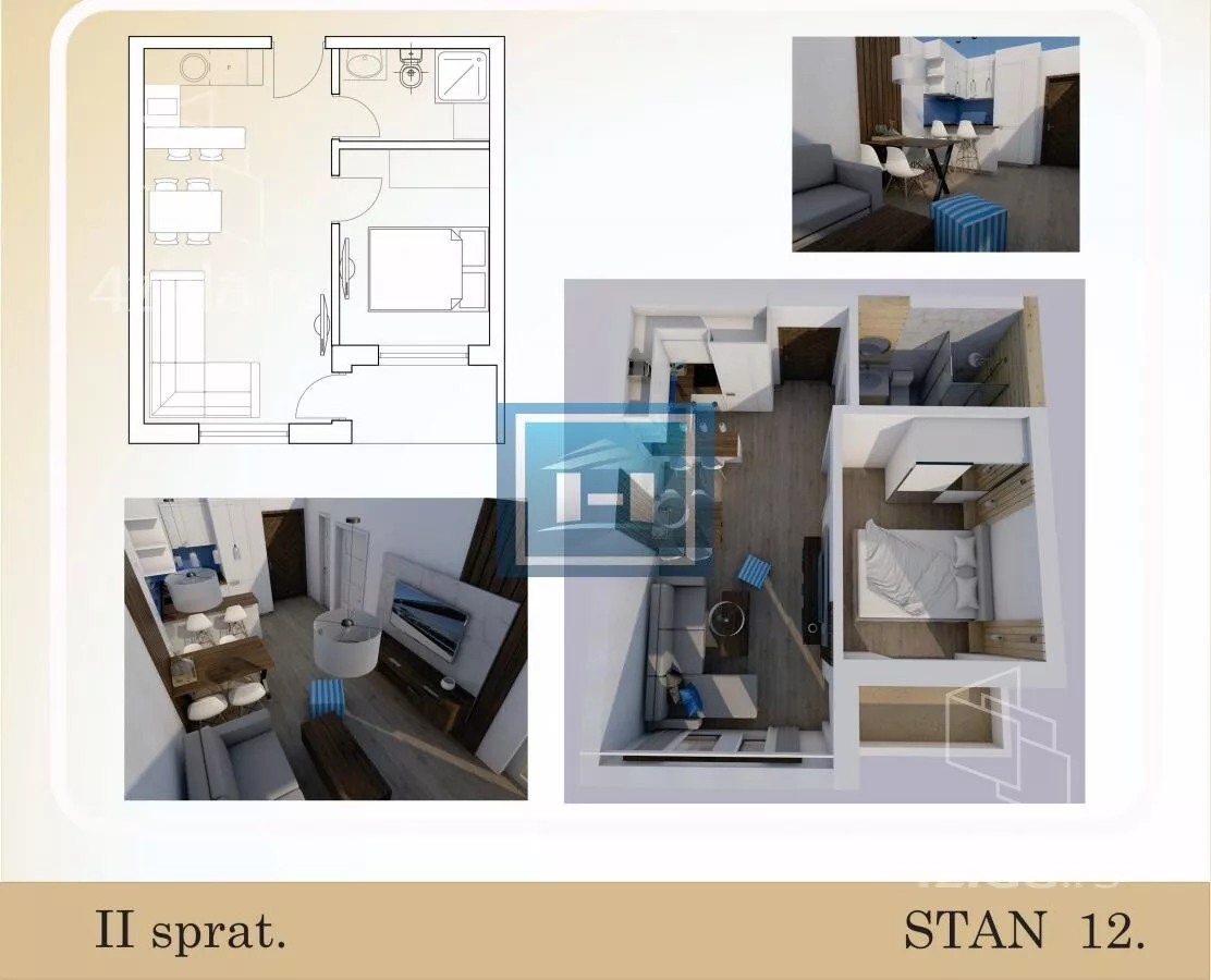 Jednosoban stan | 4zida