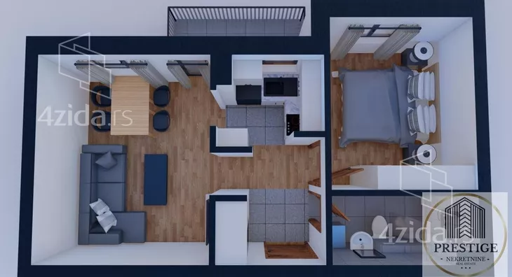 Jednoiposoban stan | 4zida