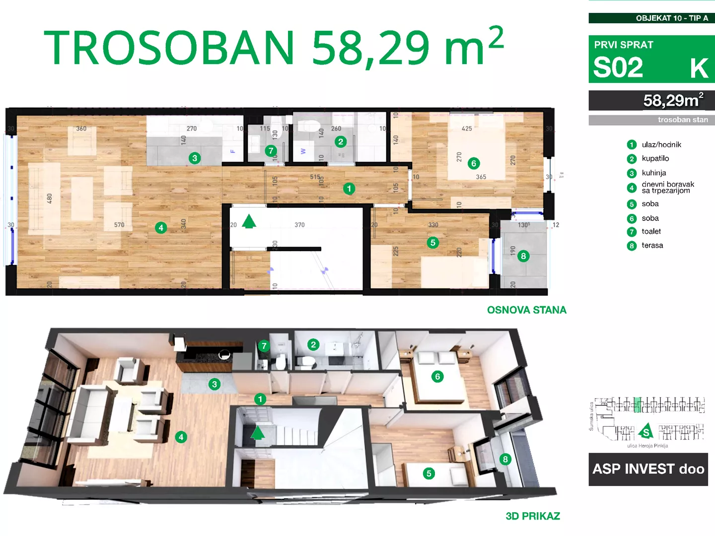 Trosoban stan | 4zida