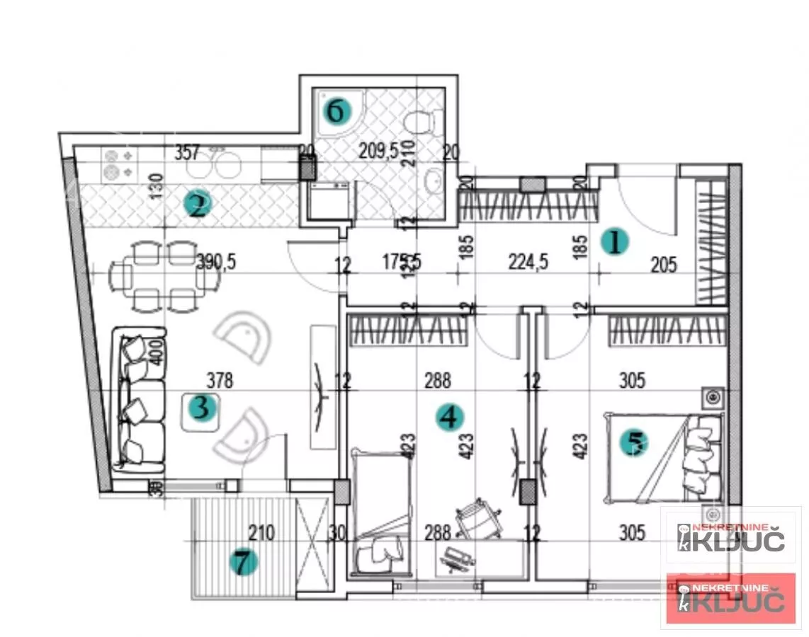 Trosoban stan | 4zida