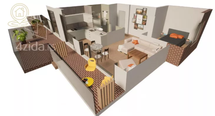 Jednosoban stan | 4zida