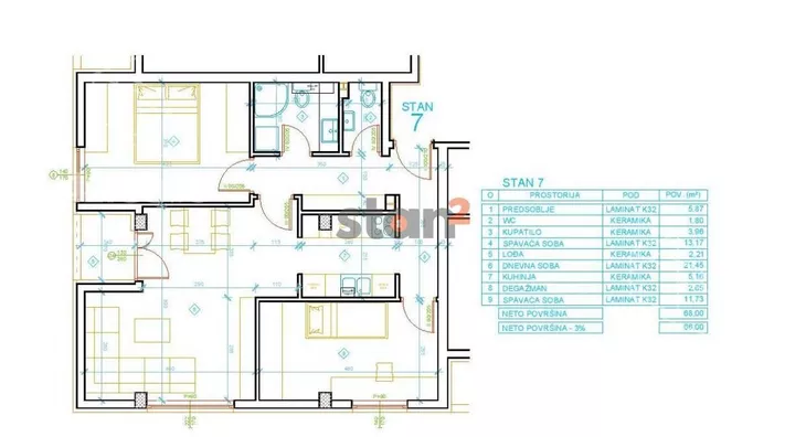Dvoiposoban stan | 4zida
