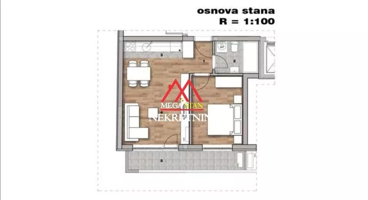 Jednoiposoban stan | 4zida