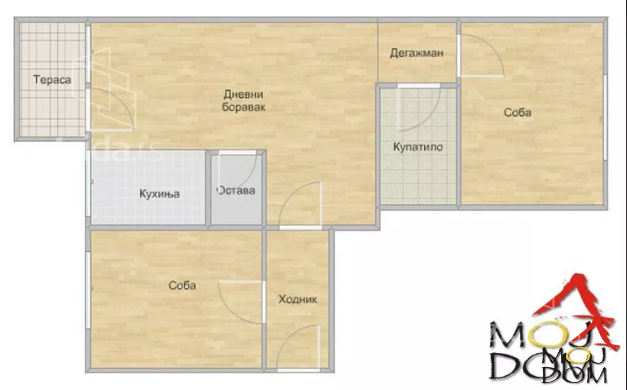 Trosoban stan | 4zida