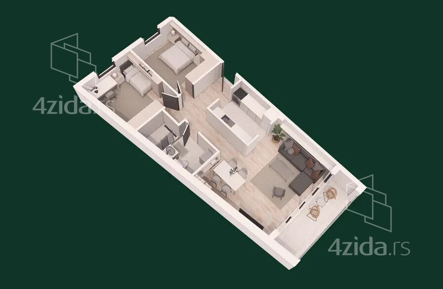 Apartment in Čačak, MZ Park - View 5