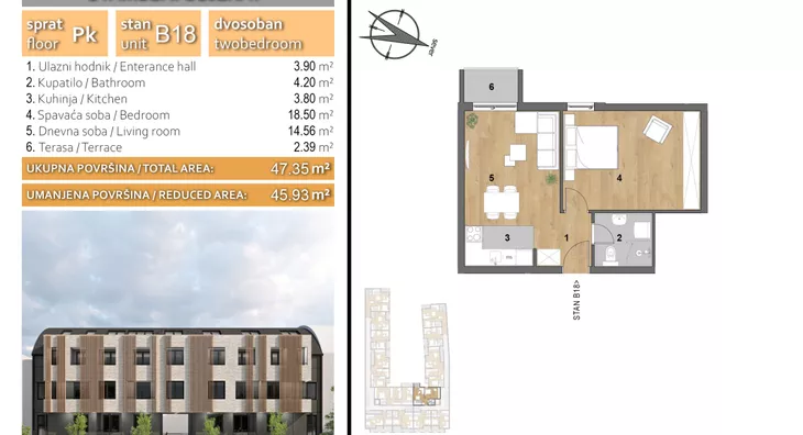Dvosoban stan | 4zida