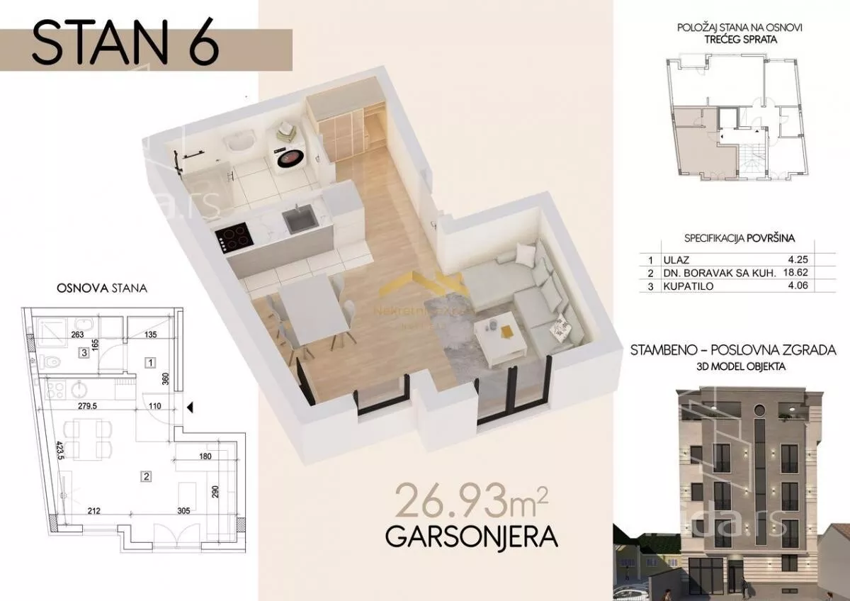Garsonjera | 4zida