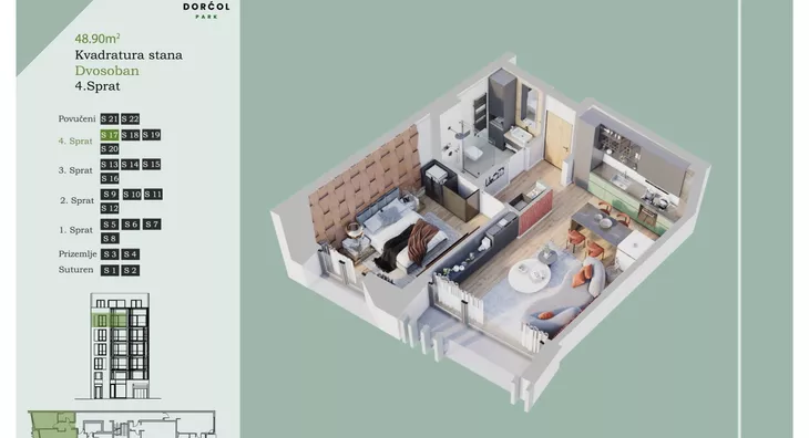 Dvosoban stan | 4zida