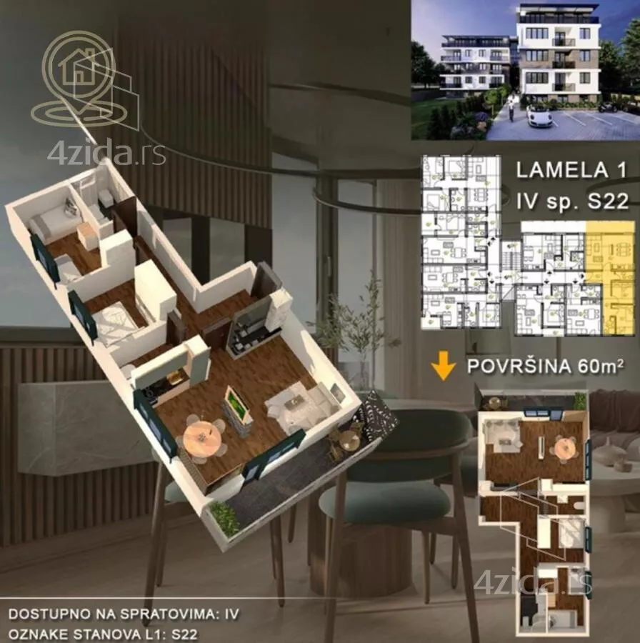 Trosoban stan | 4zida