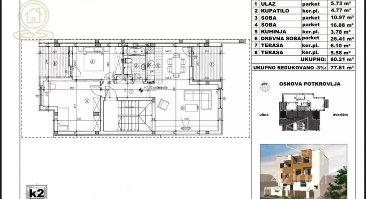 Trosoban stan | 4zida