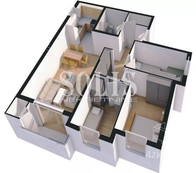 Troiposoban stan | 4zida