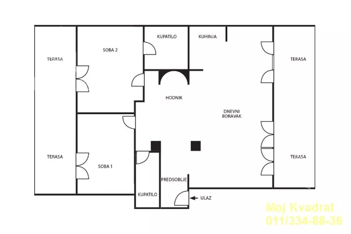 Trosoban stan | 4zida