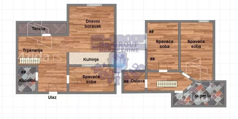 Trosoban stan | 4zida