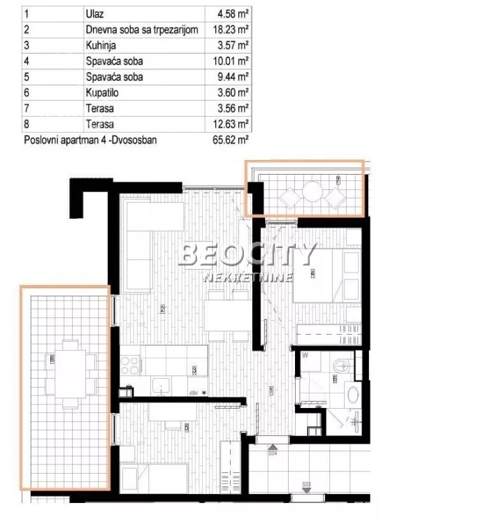 Dvosoban stan | 4zida