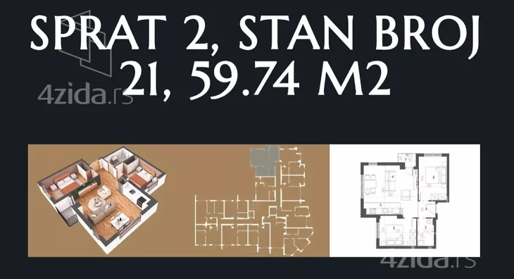 Dvosoban stan | 4zida