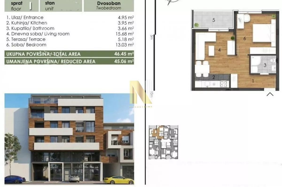 Dvosoban stan | 4zida