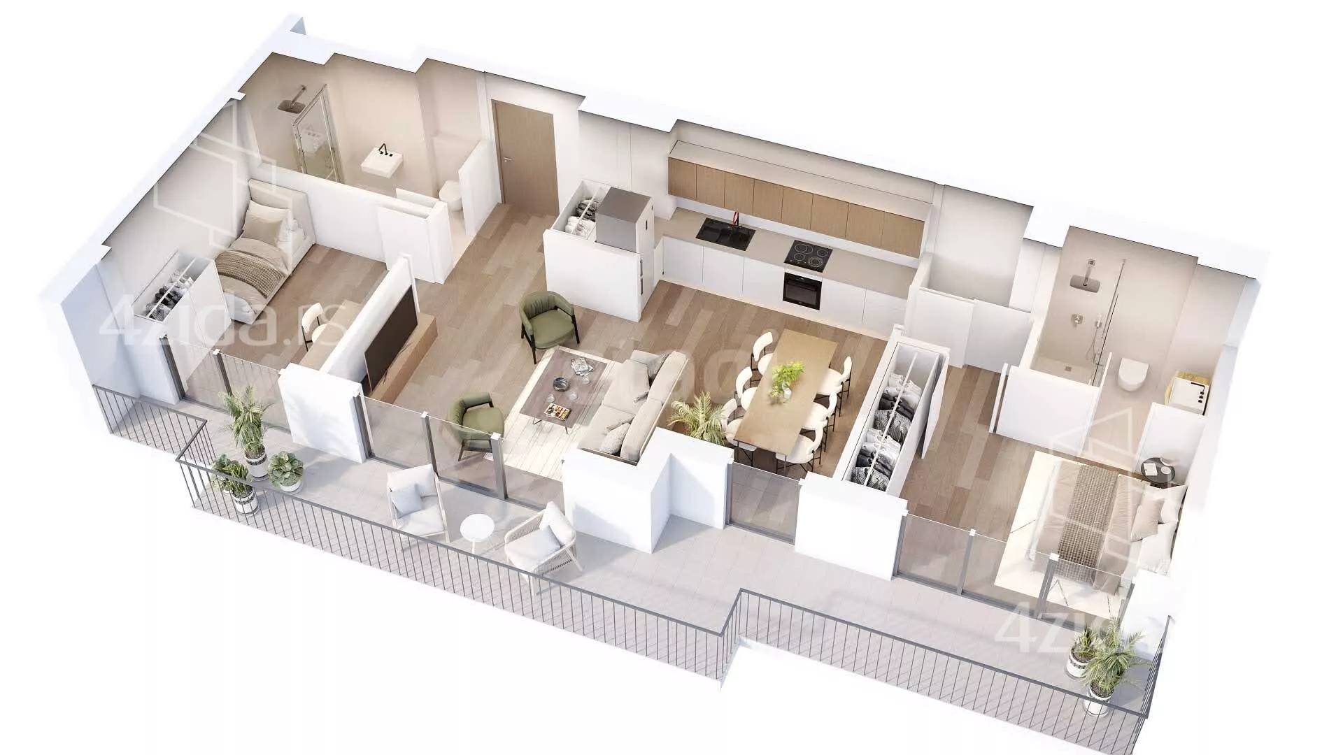 Trosoban stan | 4zida