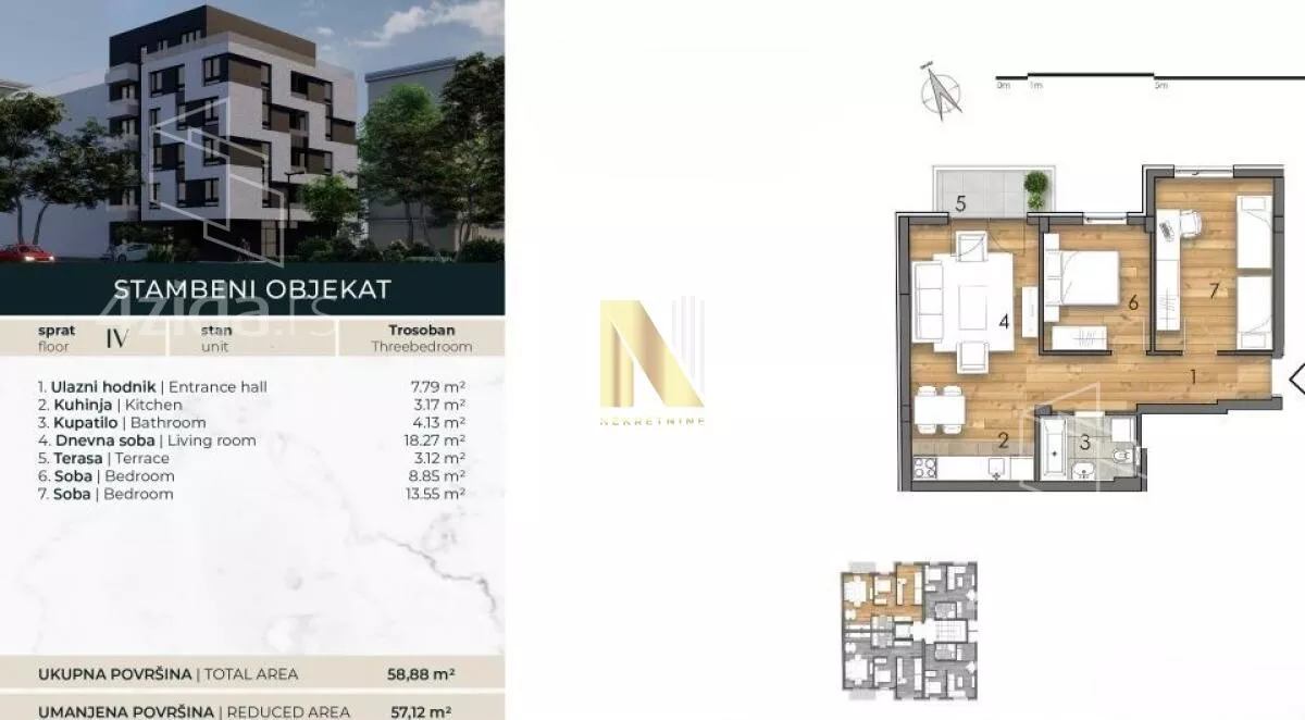 Dvoiposoban stan | 4zida