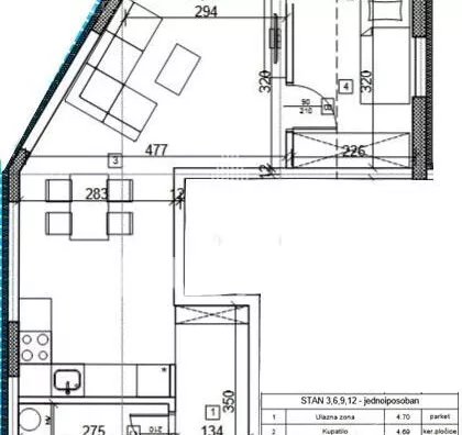 Jednoiposoban stan | 4zida