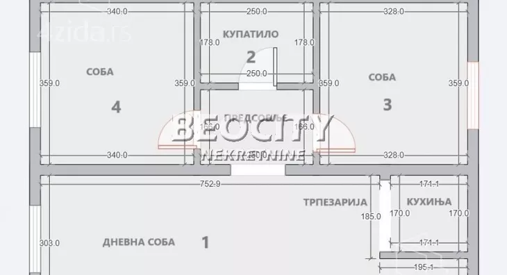 Trosoban stan | 4zida