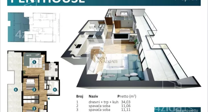 Trosoban stan | 4zida