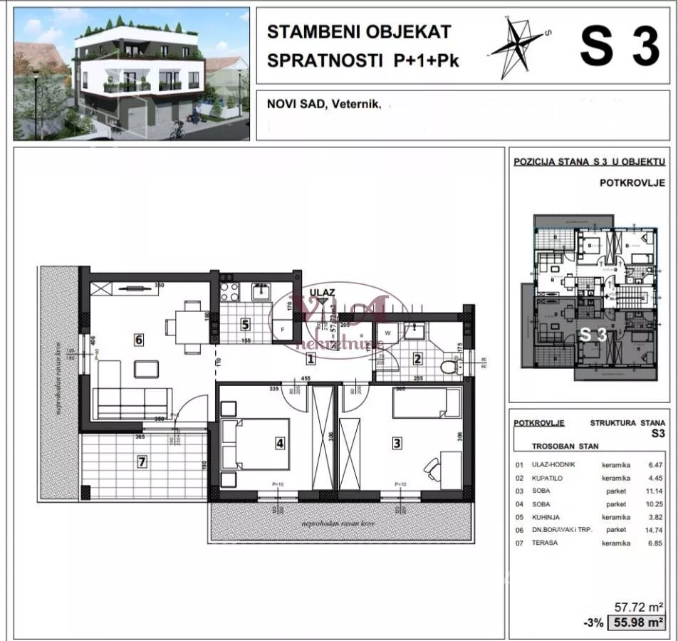 Trosoban stan | 4zida