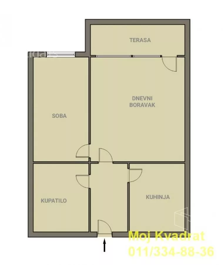 Jednoiposoban stan | 4zida