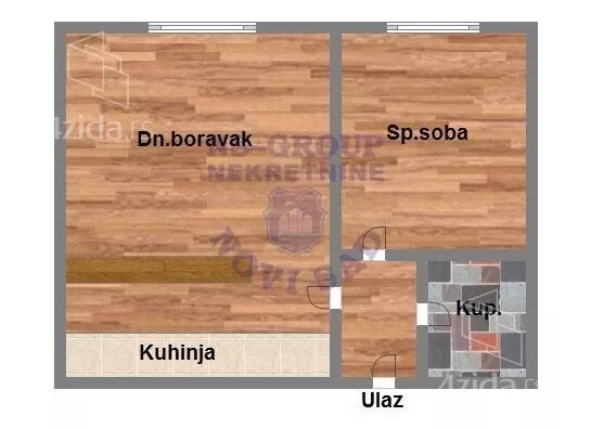 Jednoiposoban stan | 4zida