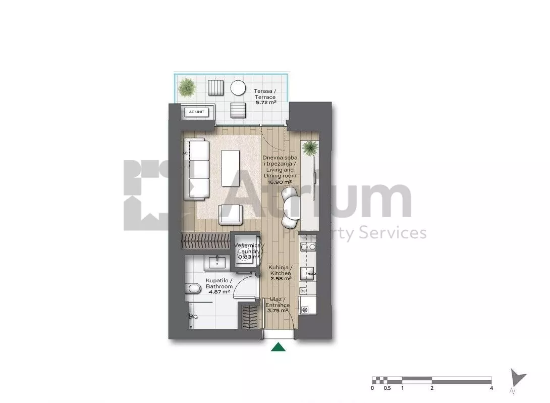 Jednosoban stan | 4zida