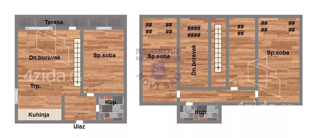 Petosoban stan | 4zida