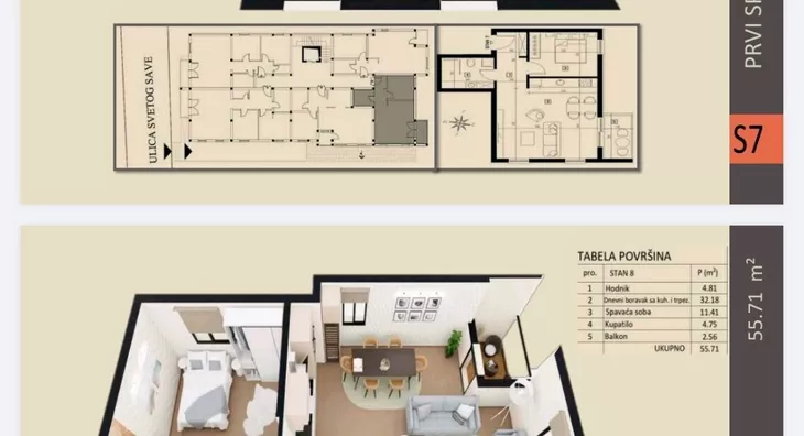 Jednoiposoban stan | 4zida