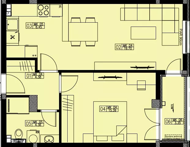 Dvosoban stan | 4zida