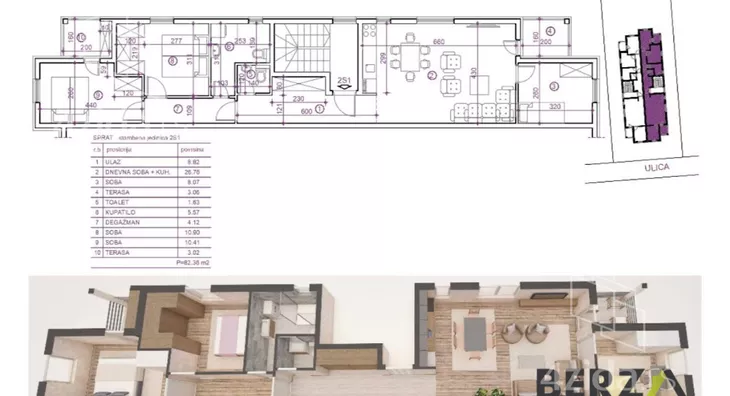 Troiposoban stan | 4zida