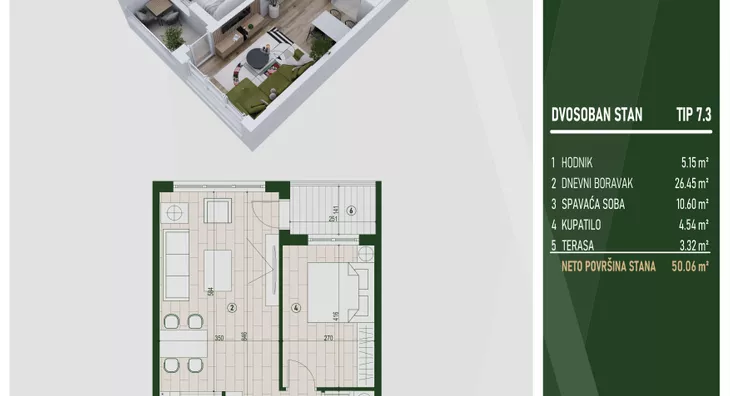 Dvosoban stan | 4zida