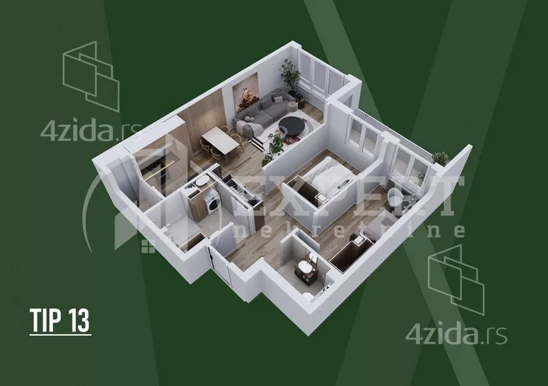 Dvoiposoban stan | 4zida