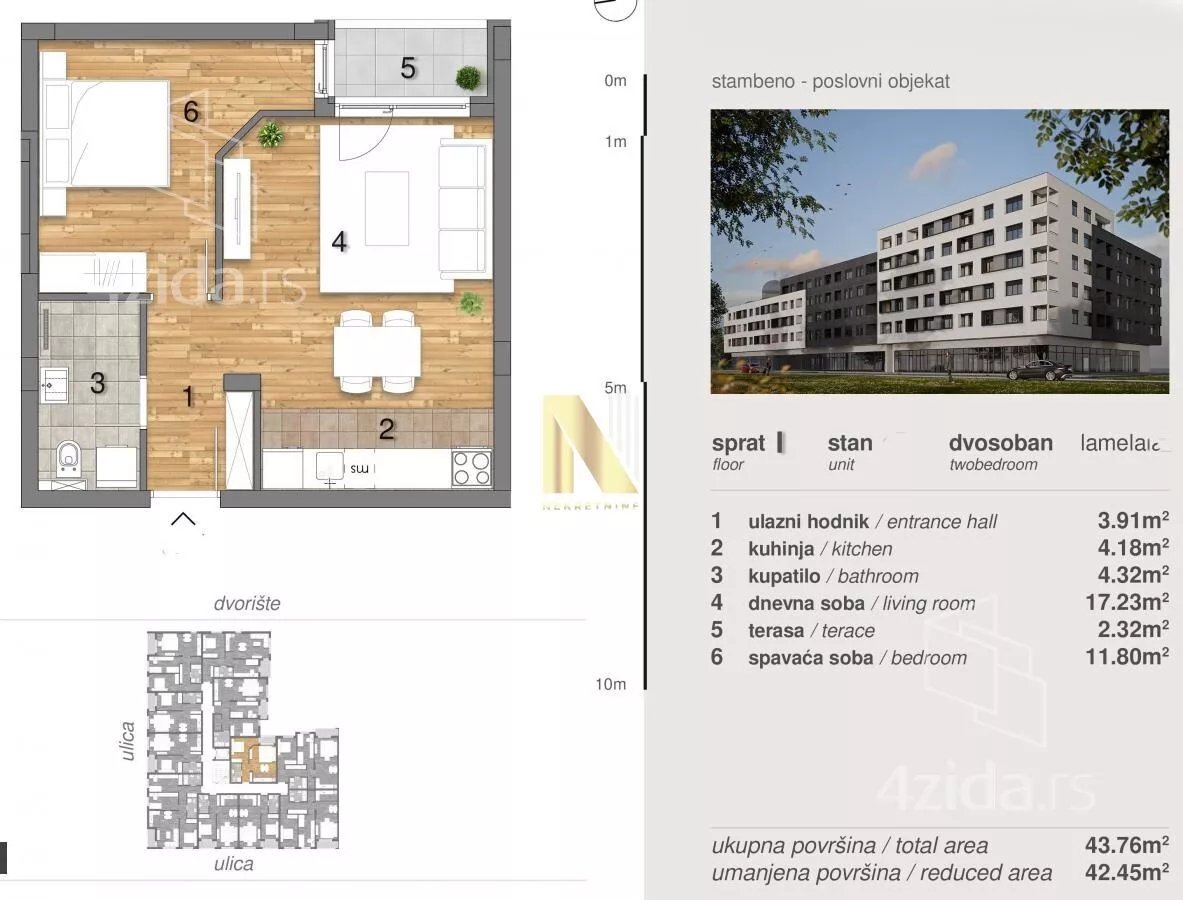 Dvosoban stan | 4zida