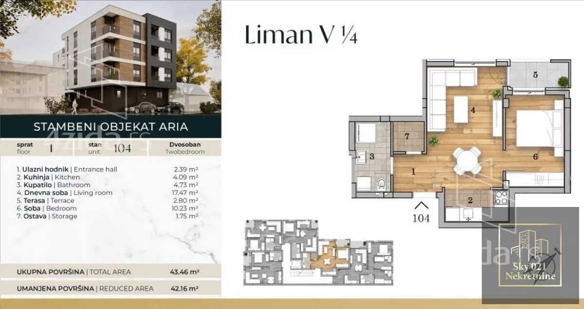 Dvosoban stan | 4zida