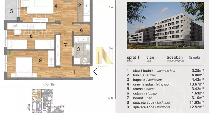 Trosoban stan | 4zida