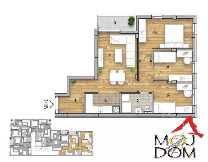 Troiposoban stan | 4zida