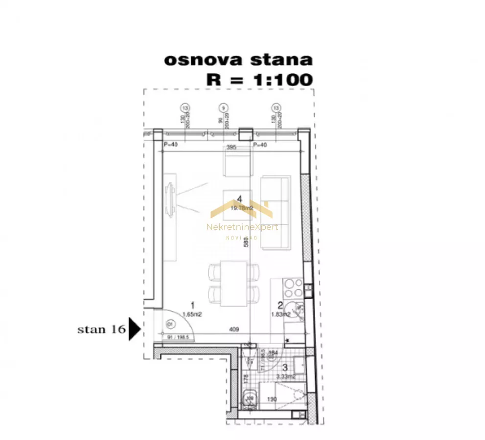 Jednosoban stan | 4zida