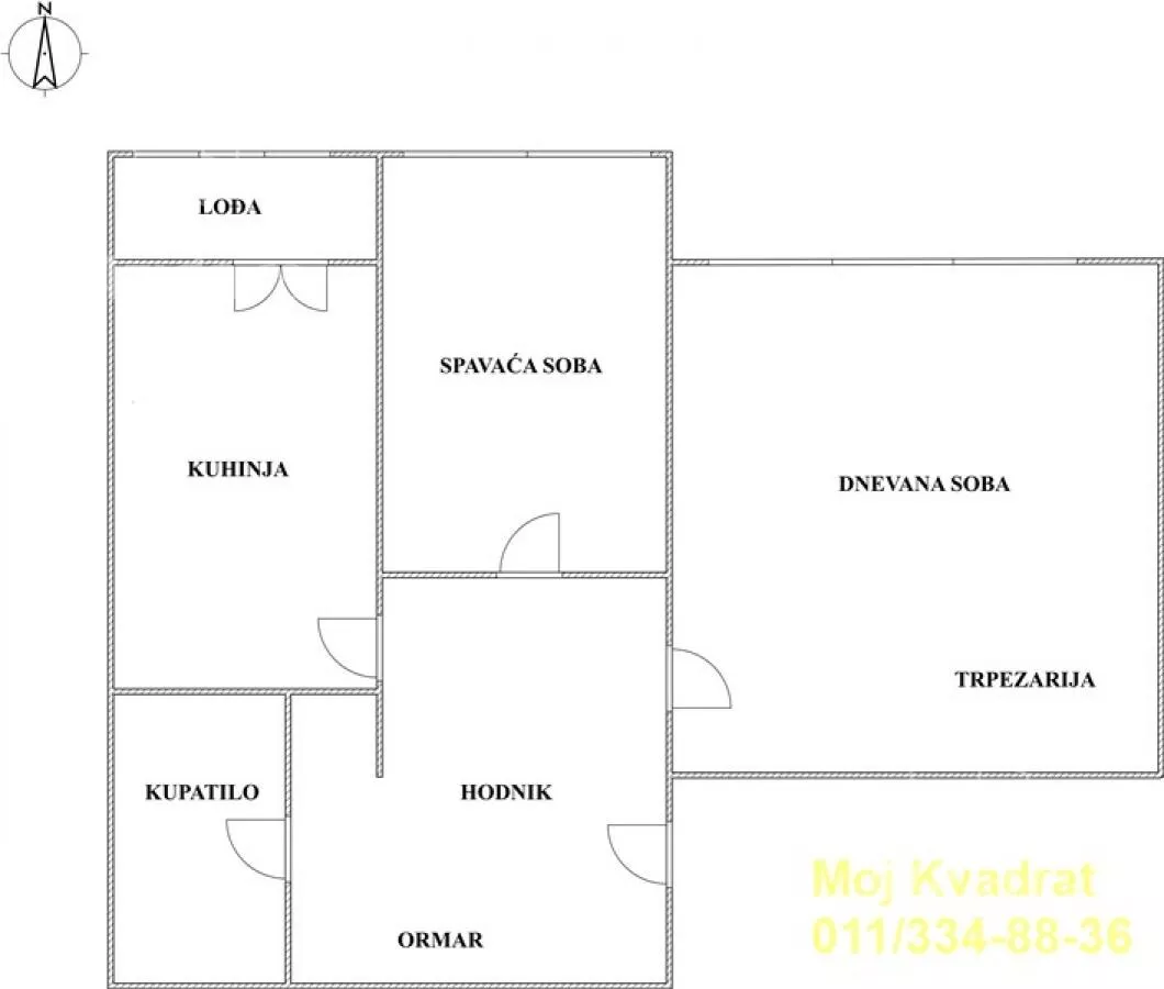 Jednoiposoban stan | 4zida