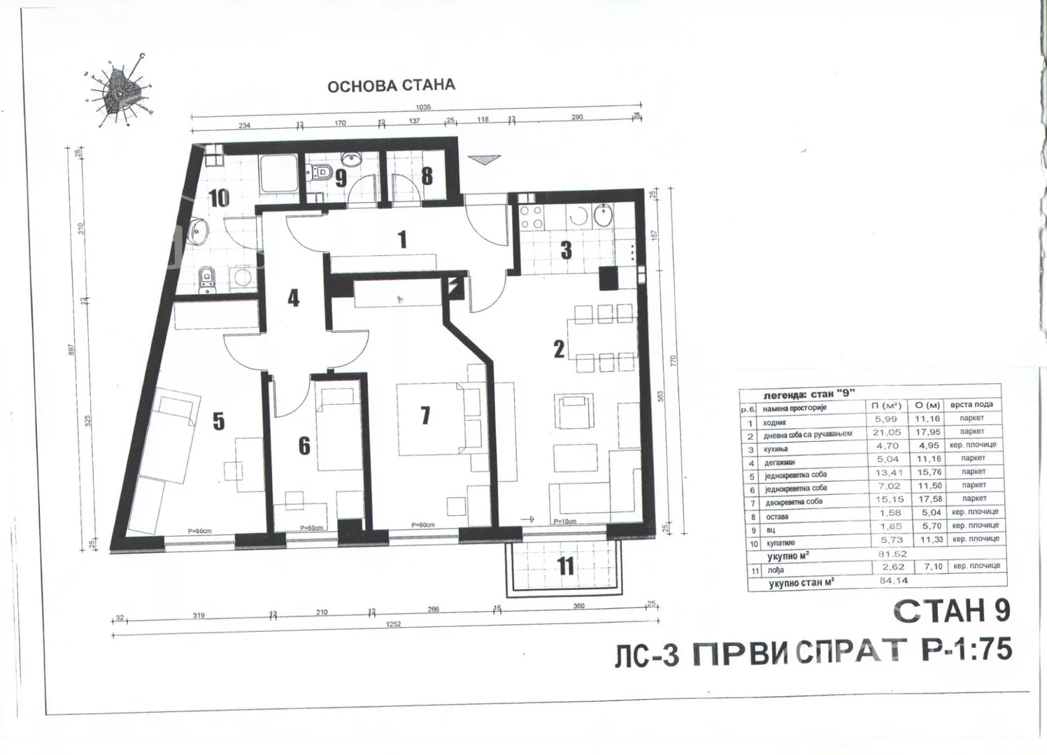 Trosoban stan | 4zida