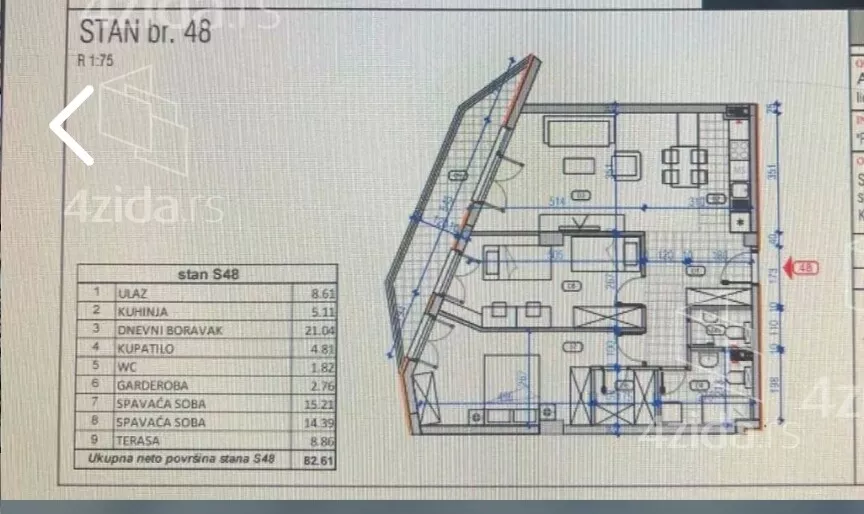 Trosoban stan | 4zida